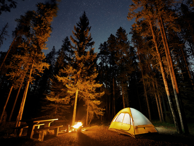 Wild camping in Northumberland